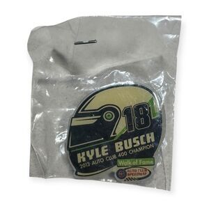NASCAR 2013 Kyle Busch Pin Auto Club 400 Champion Pin w/Back Rare Racing Pin